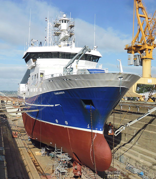 Tangaroa drydocked