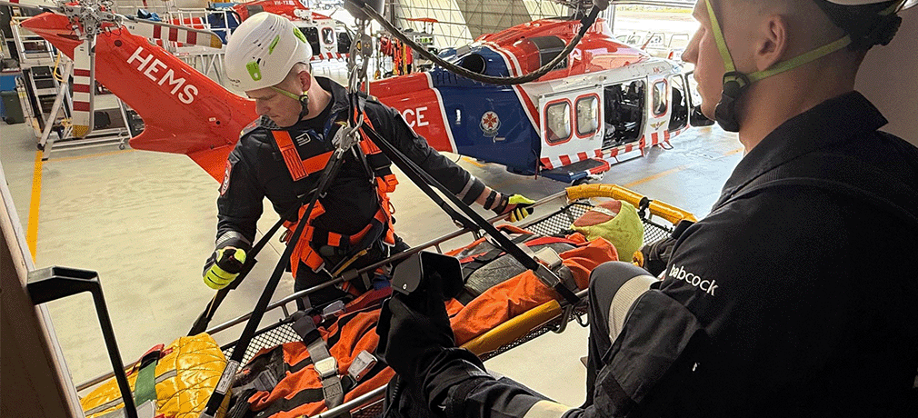 Babcock launches enhanced static winch trainers to support Ambulance Victoria HEMS operations