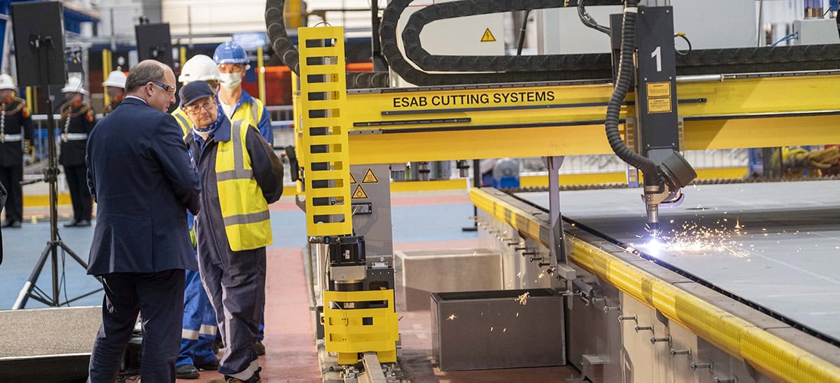 Babcock cuts steel for Royal Navy’s Type 31 frigate HMS VENTURER at ...